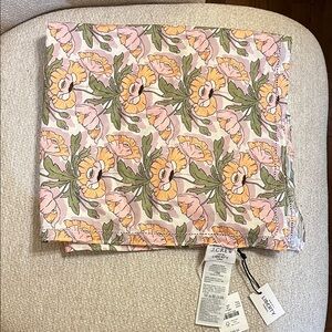 J. Crew Liberty of London Floral Print Scarf in Pink Peach Green NWT
